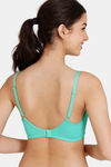 Zivame Beautiful Basics Double Layered Non Wired 3/4th Coverage T-Shirt Bra - Florida Key — thumbnail 3